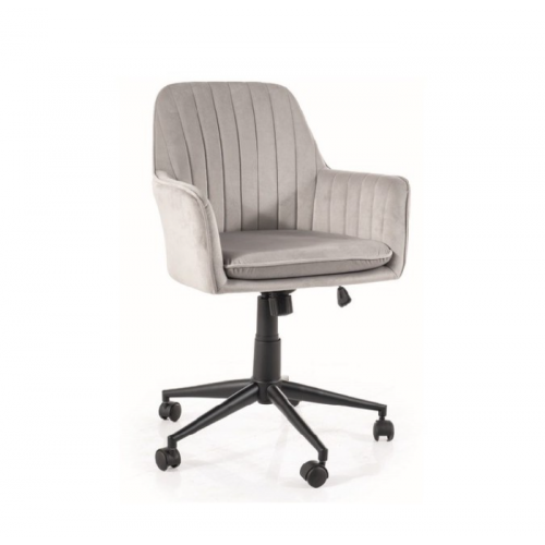 Кресло офисное Q-886 Velvet Signal светло-серый