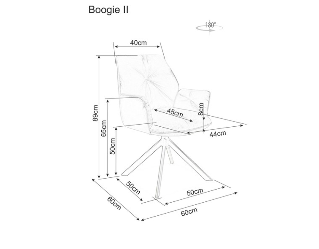Кресло поворотное Boogie II Velvet Signal серый