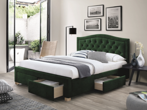 Кровать Electra 160 Velvet зеленый