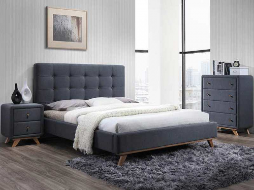 Кровать Melissa 160х200 Signal серый