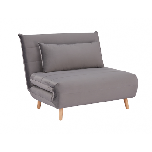 Кресло-кровать раскладное Spike Velvet Signal серый