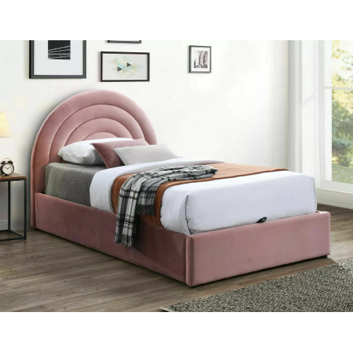 Ліжко Polly 90 Velvet Signal античний рожевий