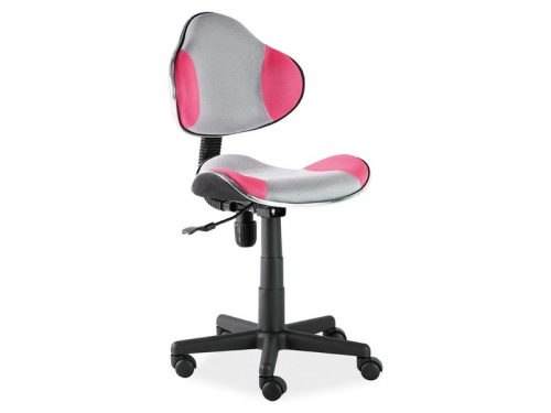 Кресло офисное Q-G2 Signal серый/розовый