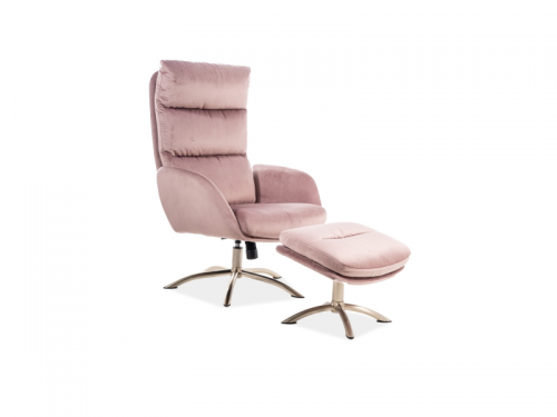 Кресло Monroe Velvet Signal античный розовый