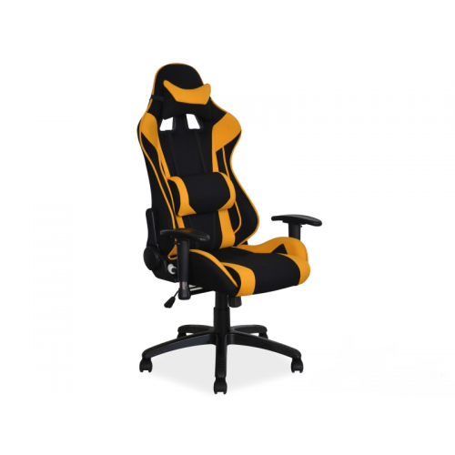 Крісло комп'ютерне VIPER Signal чорний/жовтий
