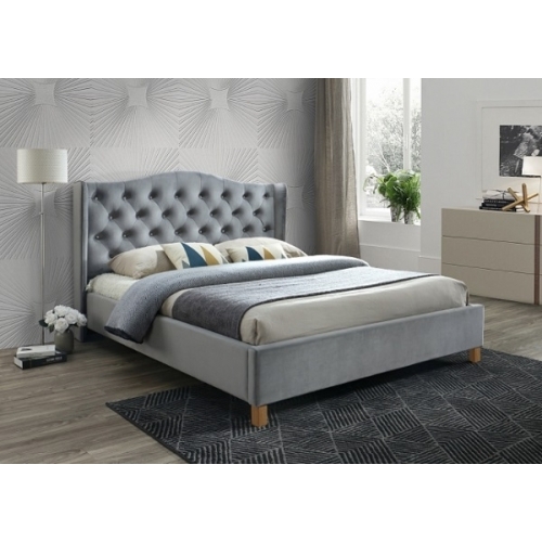Кровать Aspen Velvet 180 Signal серый