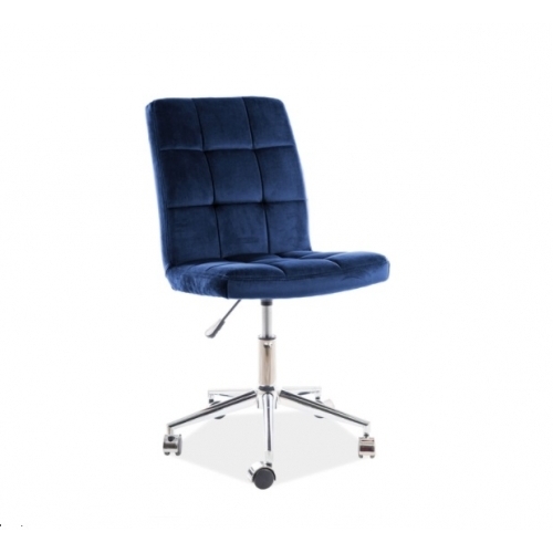 Крісло офісне Q-020 Velvet Signal темно-синій (Bluvel 86)